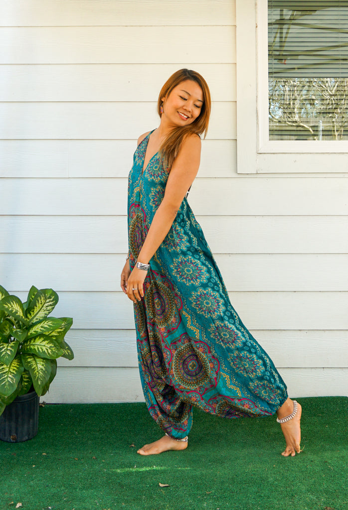 Teal Kathmandu Mandala Jumpsuit