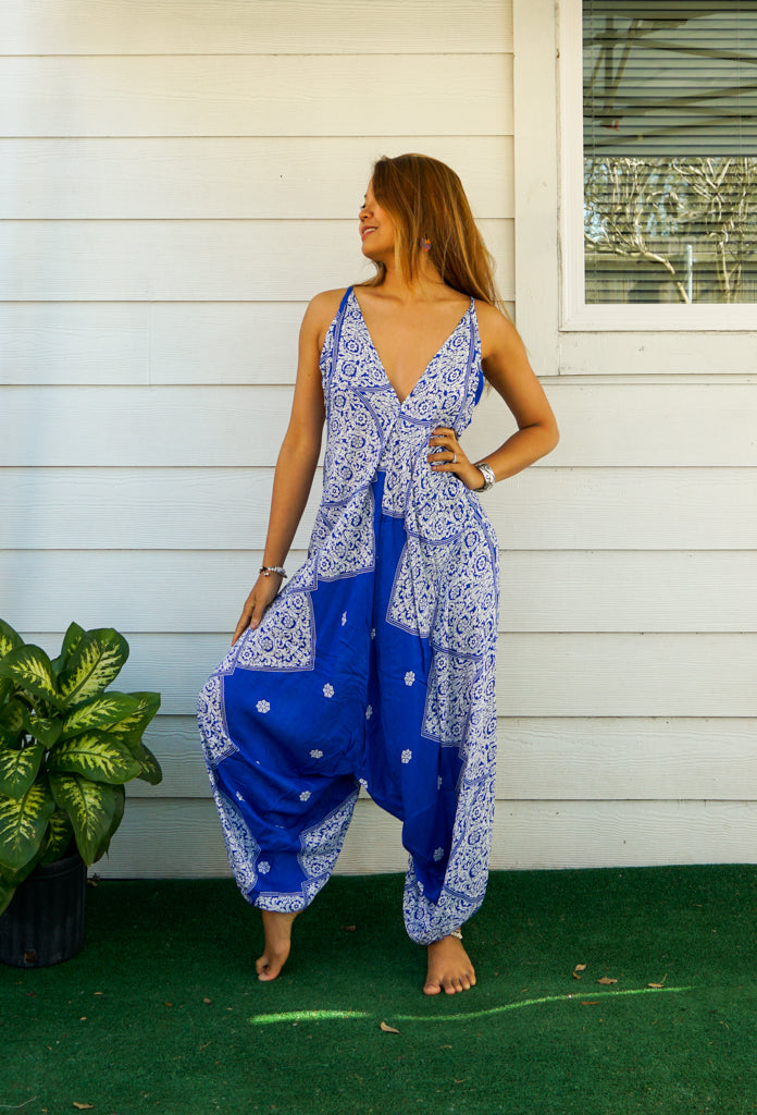 Pacific Blue Diamond Jumpsuit