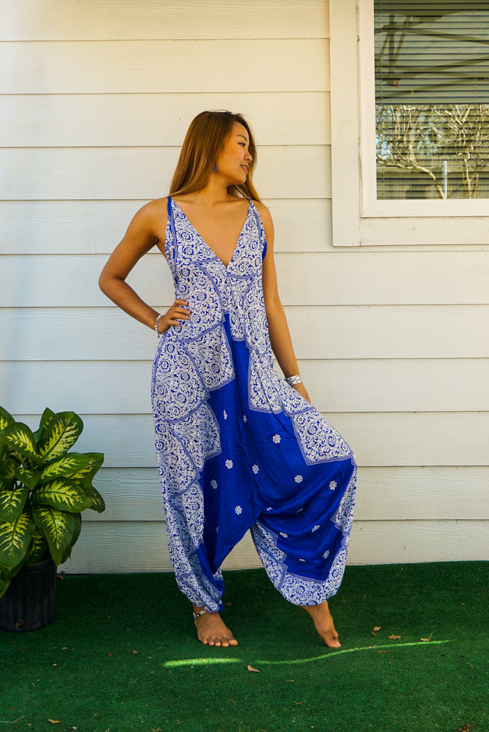 Pacific Blue Diamond Jumpsuit