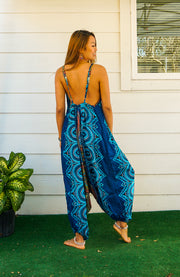 Teal Psychedelic Jumpsuit