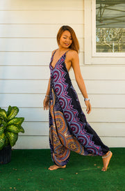 Black Psychedelic Jumpsuit