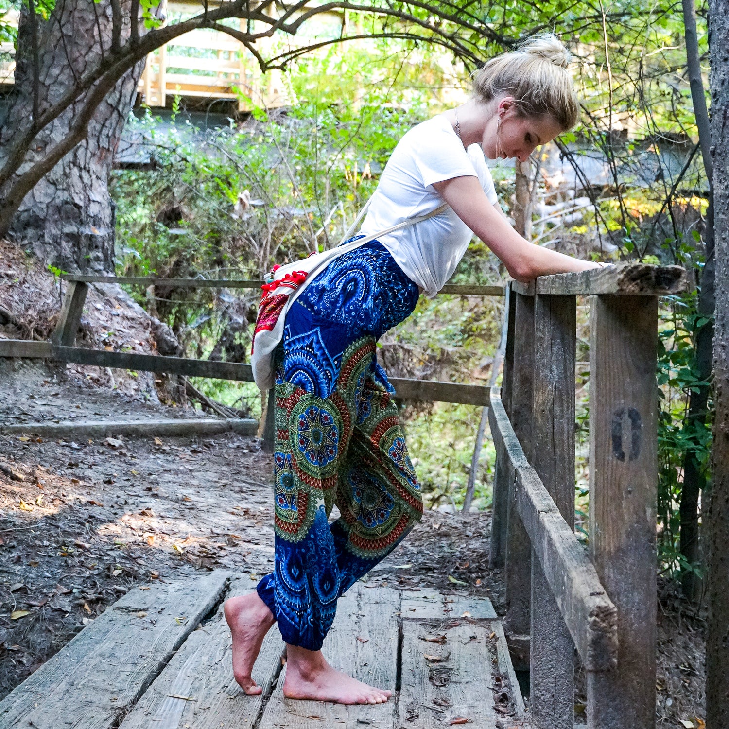 For Her Unisex Boho Harem Pants for Travel Dance and Yoga – Enimane