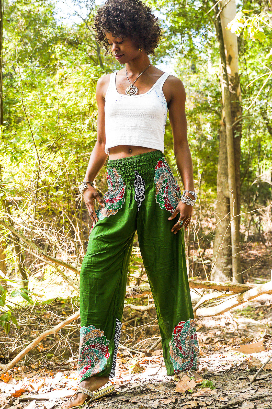 Green Thai Hippie Harem Pants – Hippie Pants