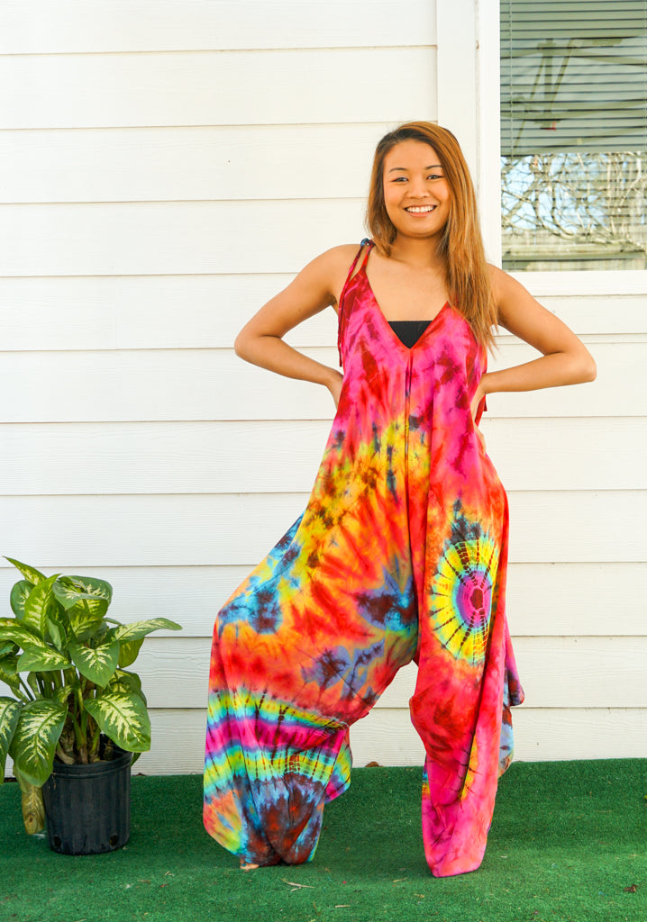 Hand Dyed Hippie Jumpsuit Romper Lamsri Bohemian