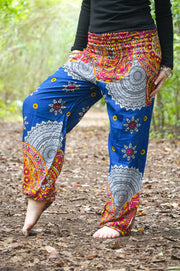 Pacific Blue Star Mandala Harem Pants