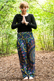 Pacific Blue Chakra Mandala Harem Pants