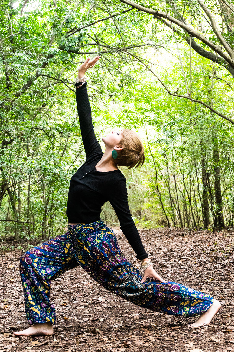 Pacific Blue Chakra Mandala Harem Pants