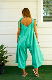 Mint Organic Cotton Jumpsuits with Pockets