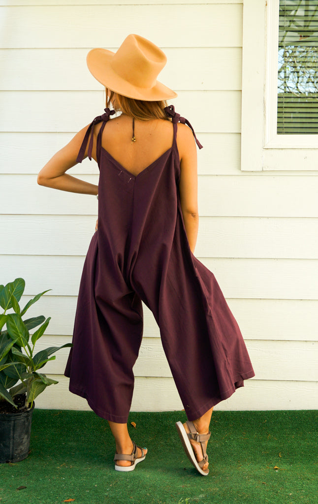 Mangosteen Organic Cotton Jumpsuits with Pockets