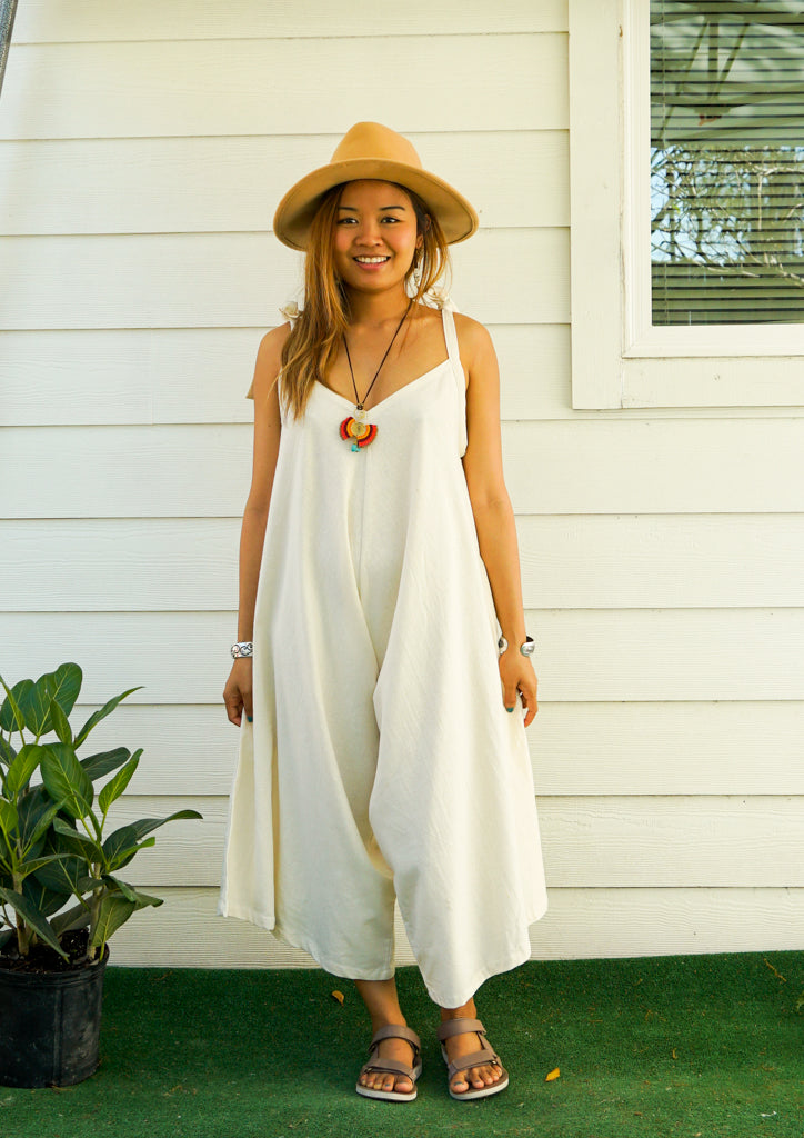 Organic Natural Cotton Jumpsuits with Pockets