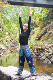 Royal Blue Mantra Harem Pants