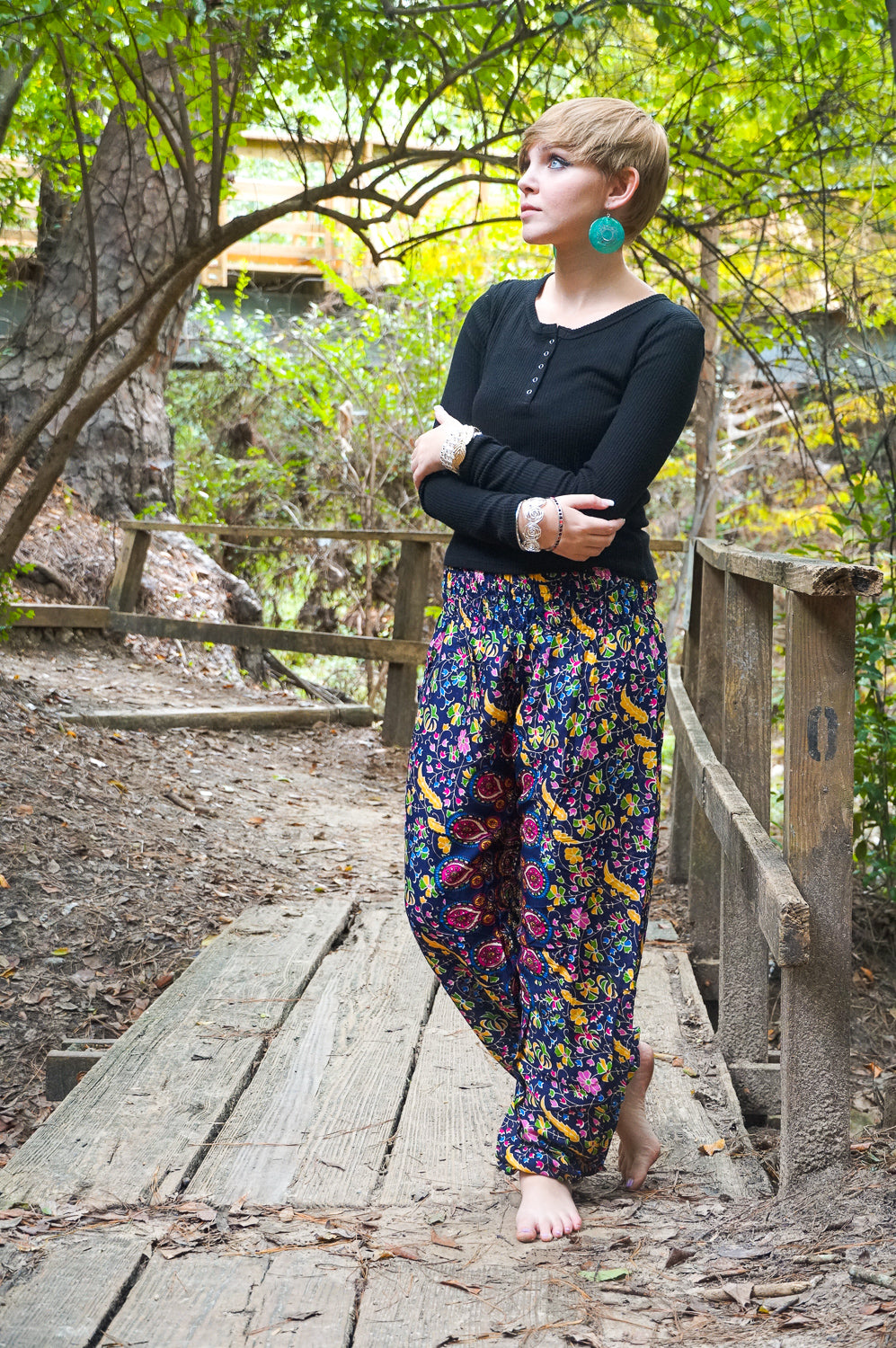 Heart Chakra Mandala Harem Pants