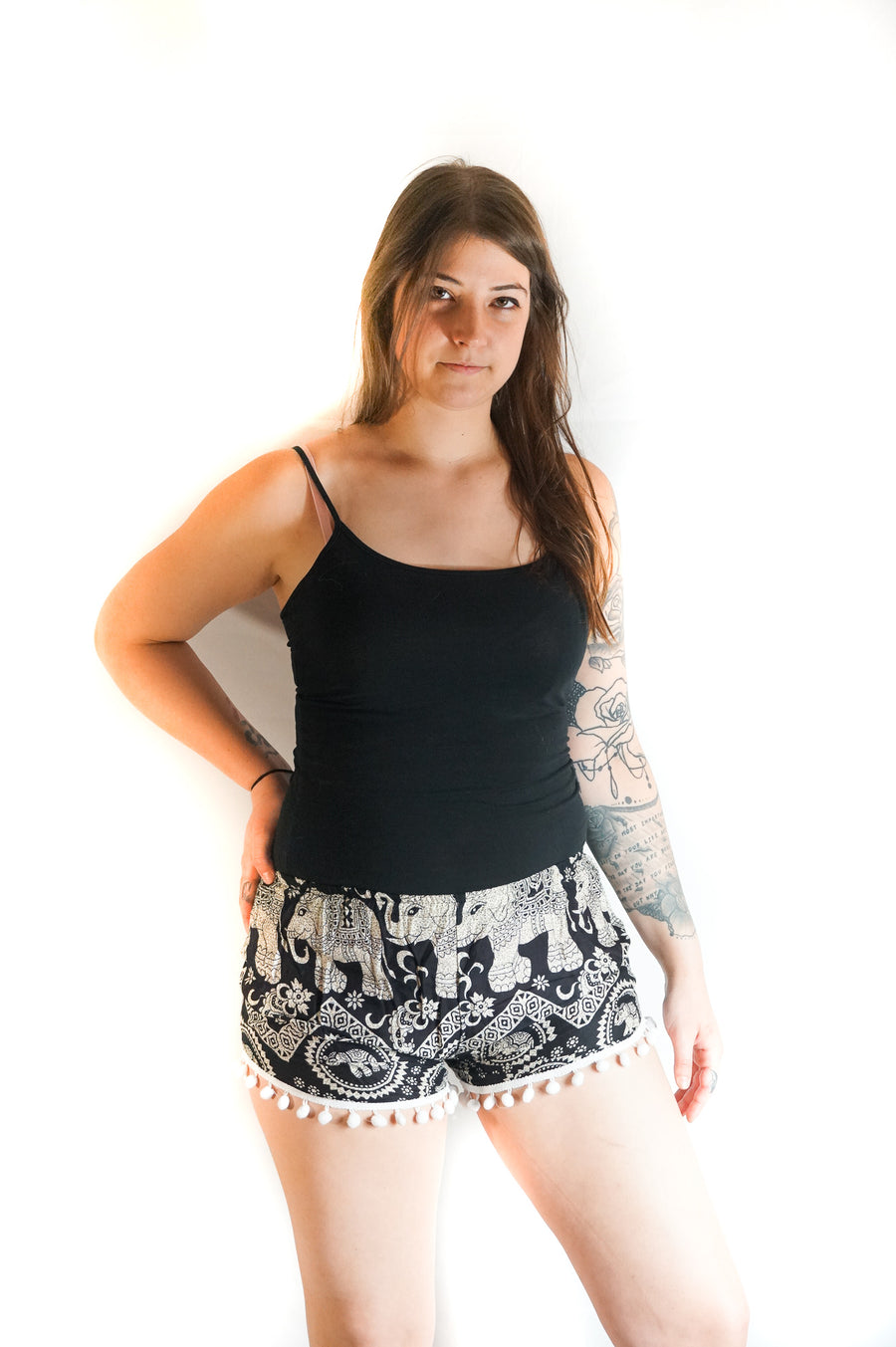 Black Ubeka Elephant Shorts