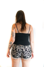 Black Ubeka Elephant Shorts