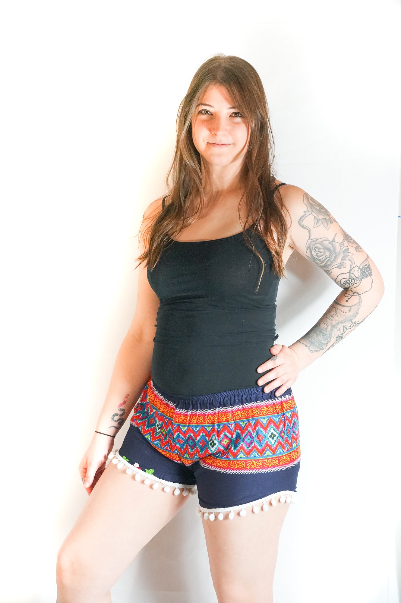 Blue Tribal Shorts