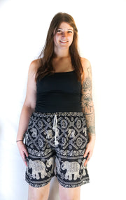 Black Royal Elephant Shorts