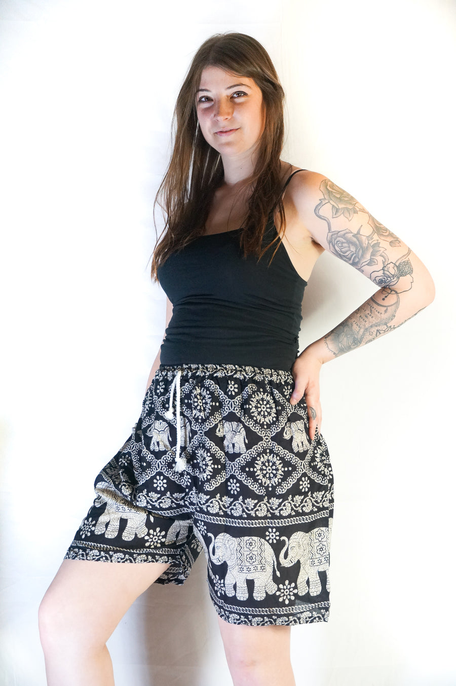 Black Royal Elephant Shorts