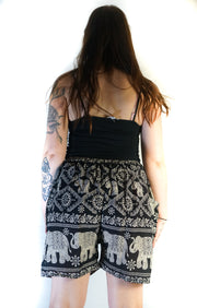 Black Royal Elephant Shorts