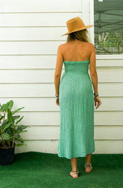 Mint Double Gauze Cotton Dress