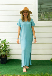 Sky Blue Double Gauze Cotton Dress