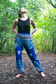 Pacific Blue Snow Mantra Harem Pants