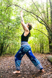 Pacific Blue Snow Mantra Harem Pants