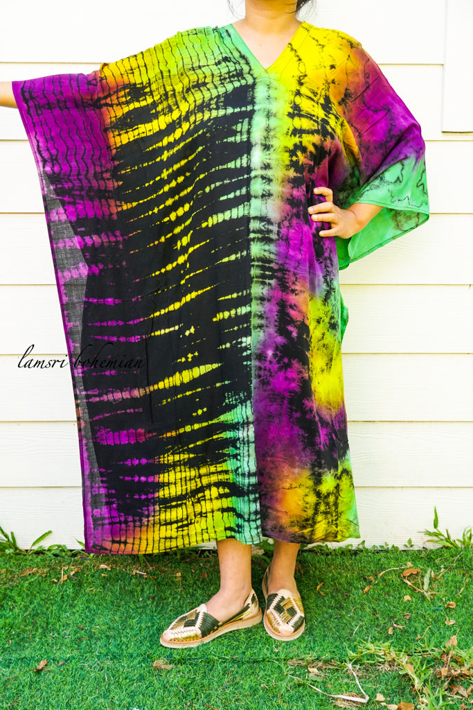 Shibori Tie Dye Kaftan