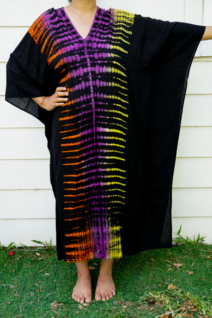 Stipes Tie Dye Kaftan