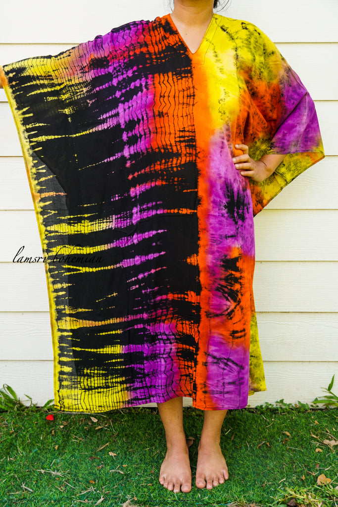 Shibori Tie Dye Kaftan