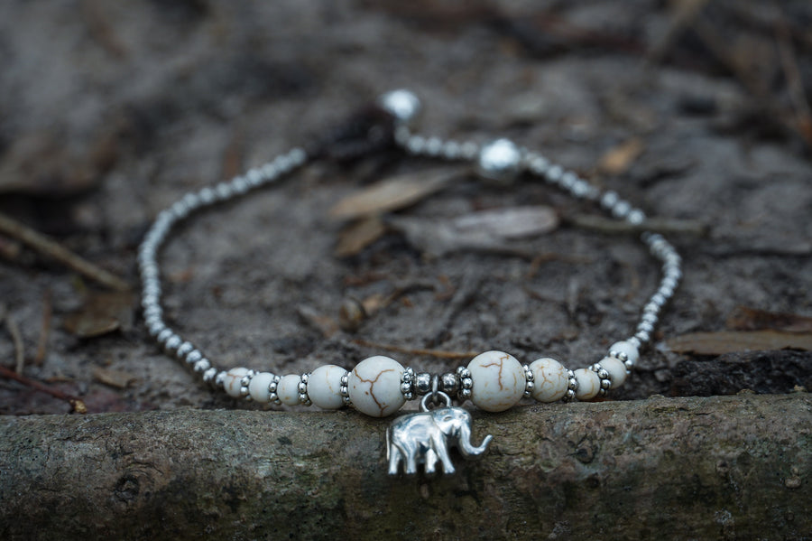 White Elephant  Bracelet