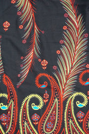 Red Phoenix Feather Harem Pants