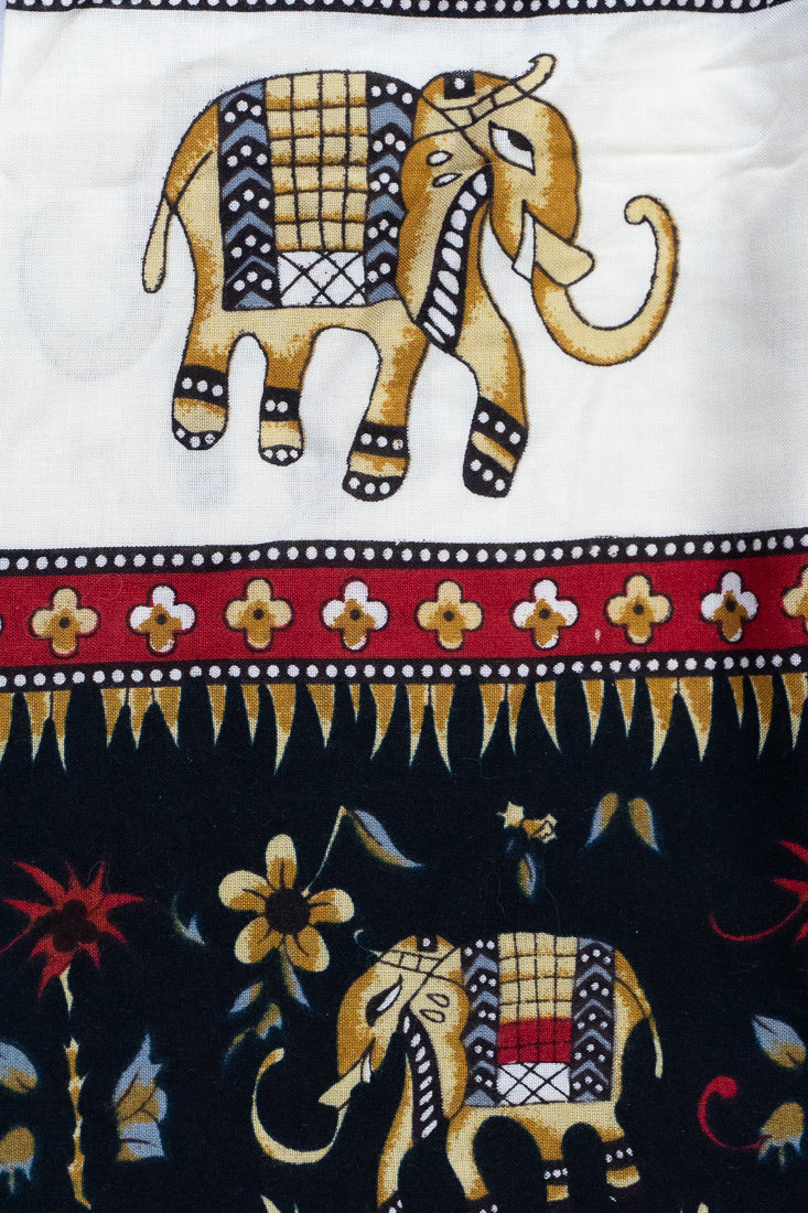 Black Sweet Elephant Harem Pants