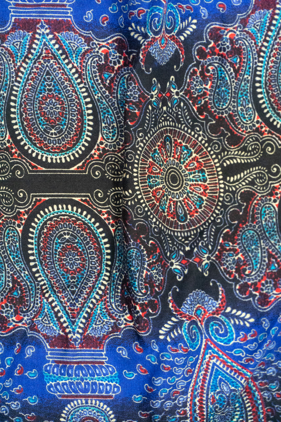 Dark Blue Paisley Harem Pants