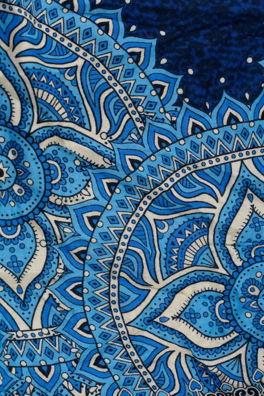 Dark Blue Goddess Mandala Harem Pants